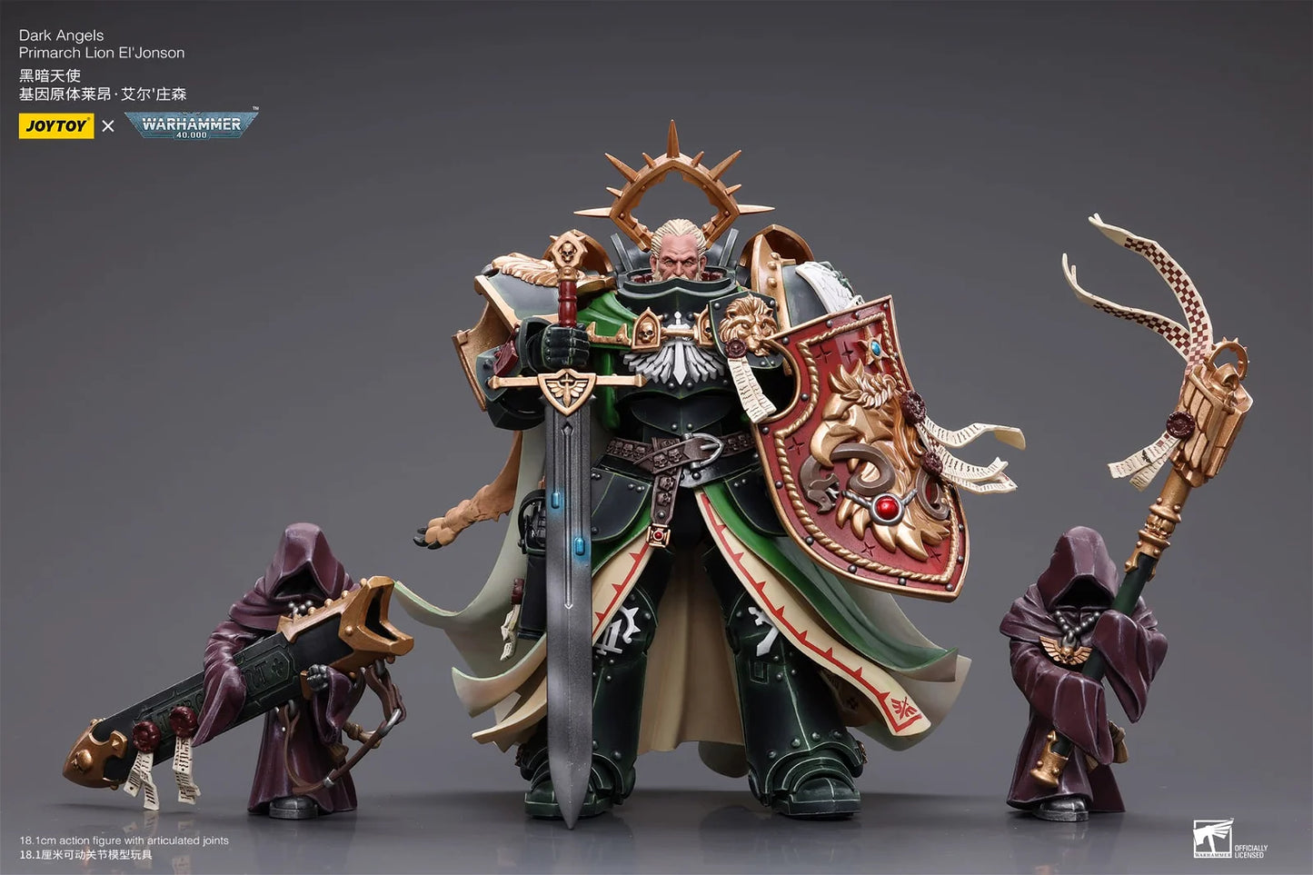 JoyToy Warhammer 40K Dark Angels Primarch Lion El'Jonson 1/18 (UK)