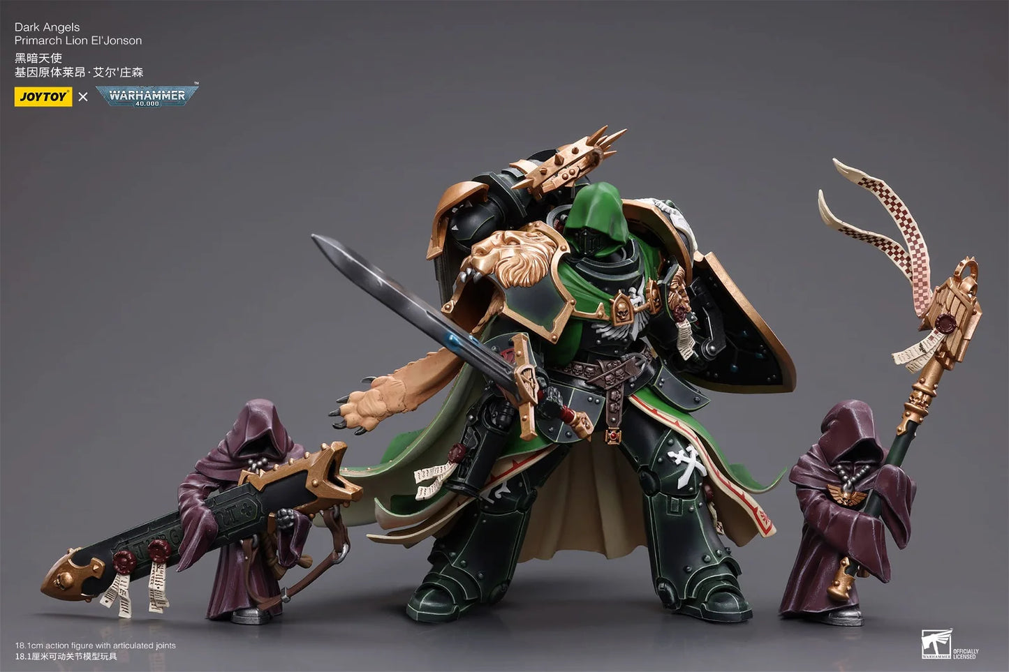 JoyToy Warhammer 40K Dark Angels Primarch Lion El'Jonson 1/18 (UK)
