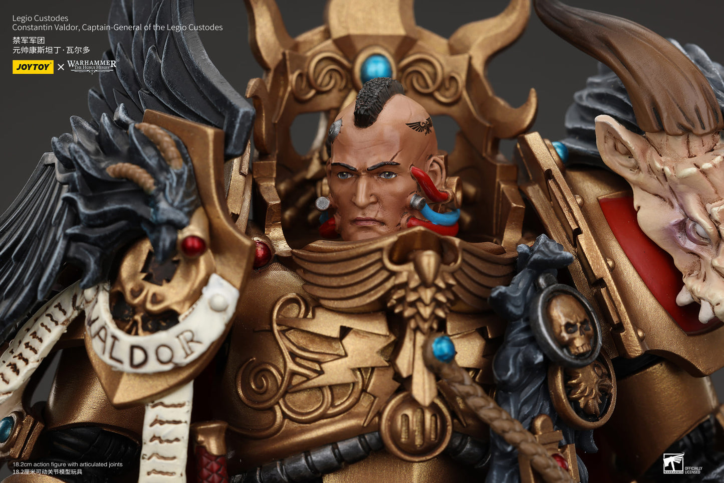 JoyToy Warhammer 40K Legio Custodes Constantin Valdor 1/18 (UK)