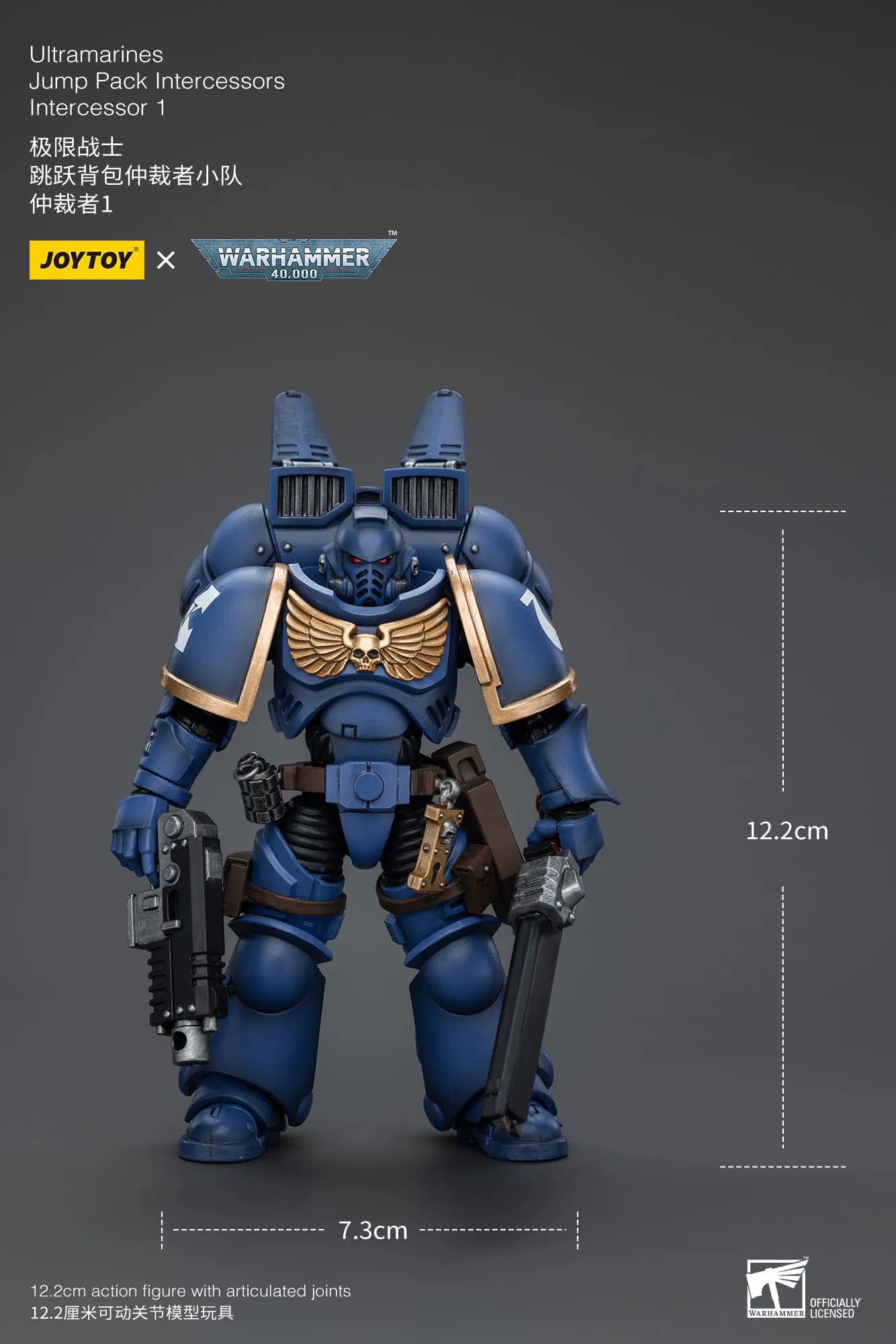 JoyToy Warhammer 40K Ultramarines Jump Pack Intercessors 1 1/18 (UK)