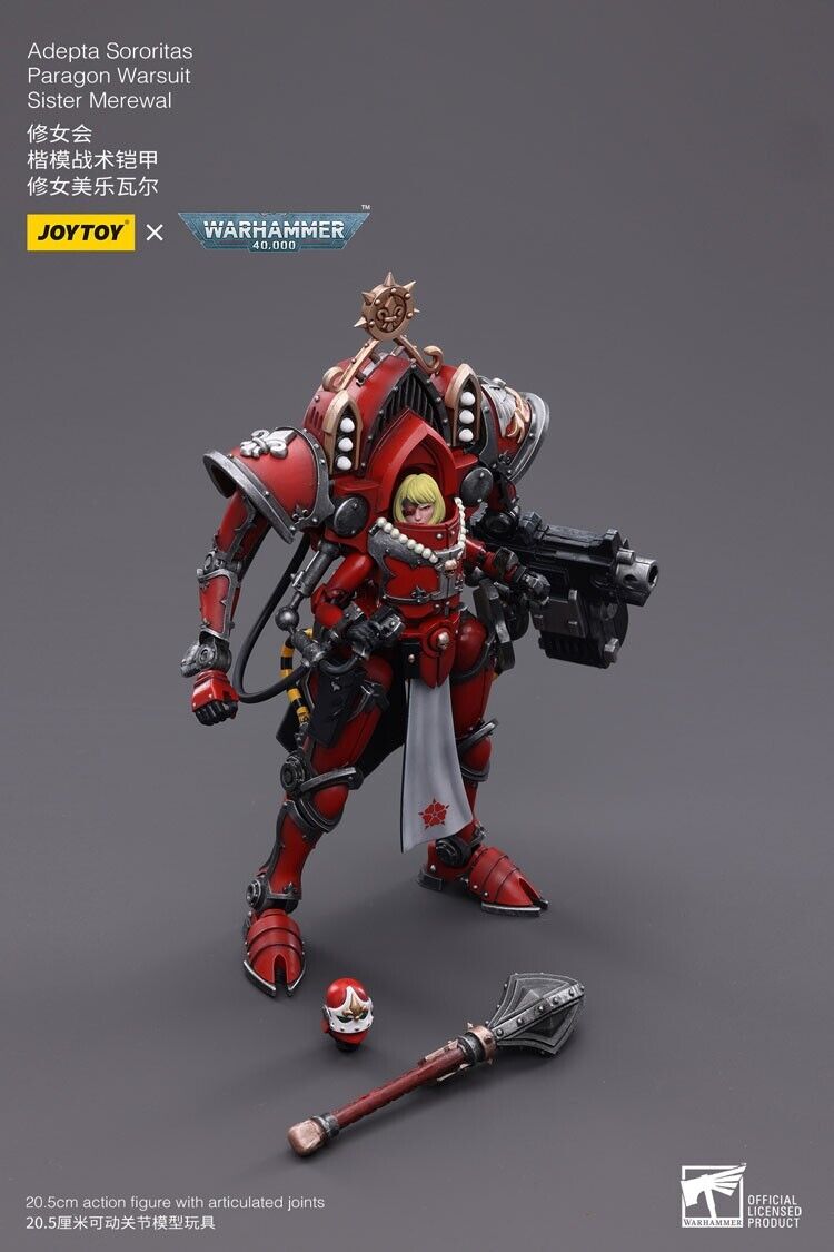 JoyToy Warhammer 40K Adepta Sororitas Paragon Warsuit Sister Merewal 1/18 (UK)