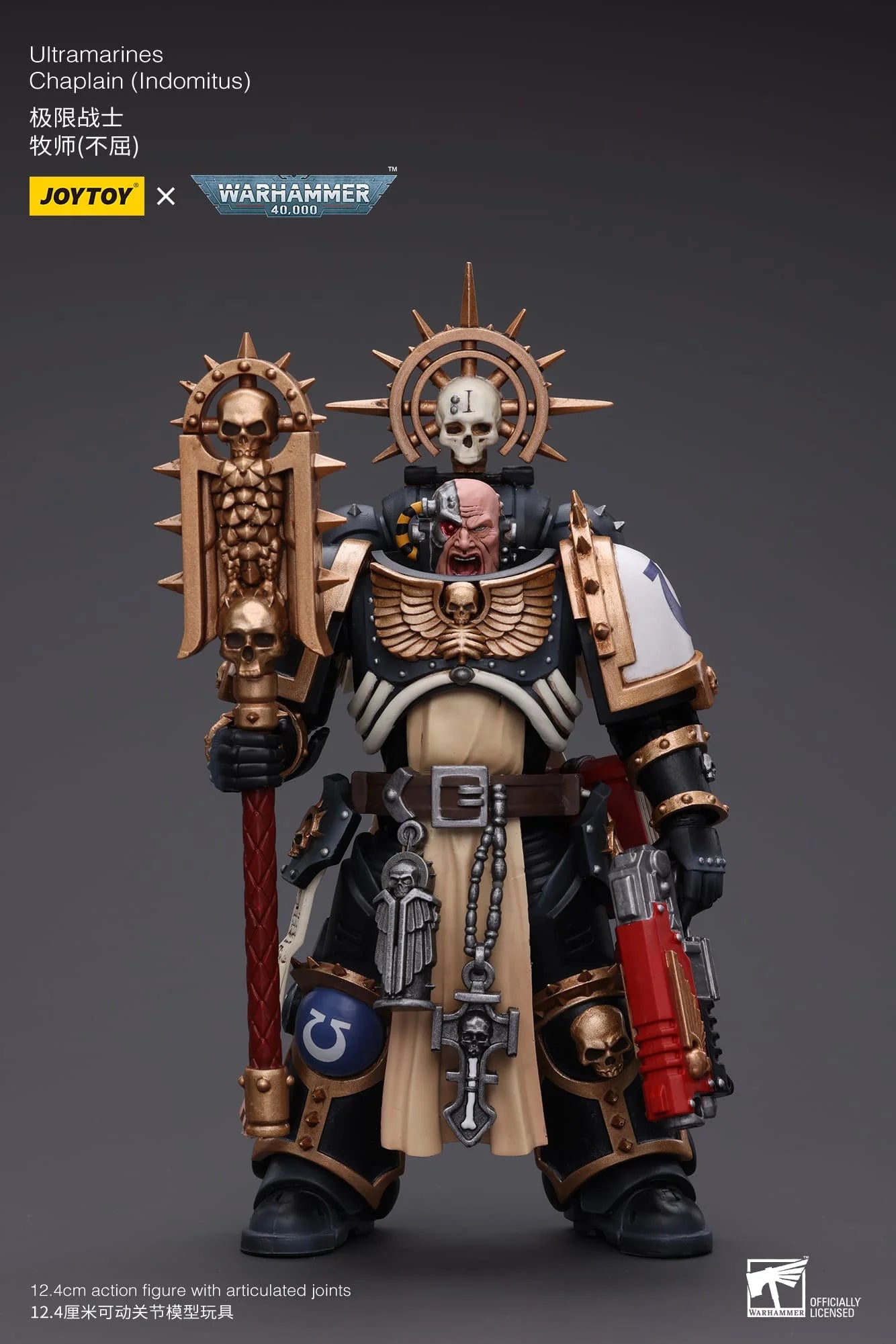 JoyToy Warhammer 40K Ultramarines Chaplain (Indomitus) 1/18 (UK)