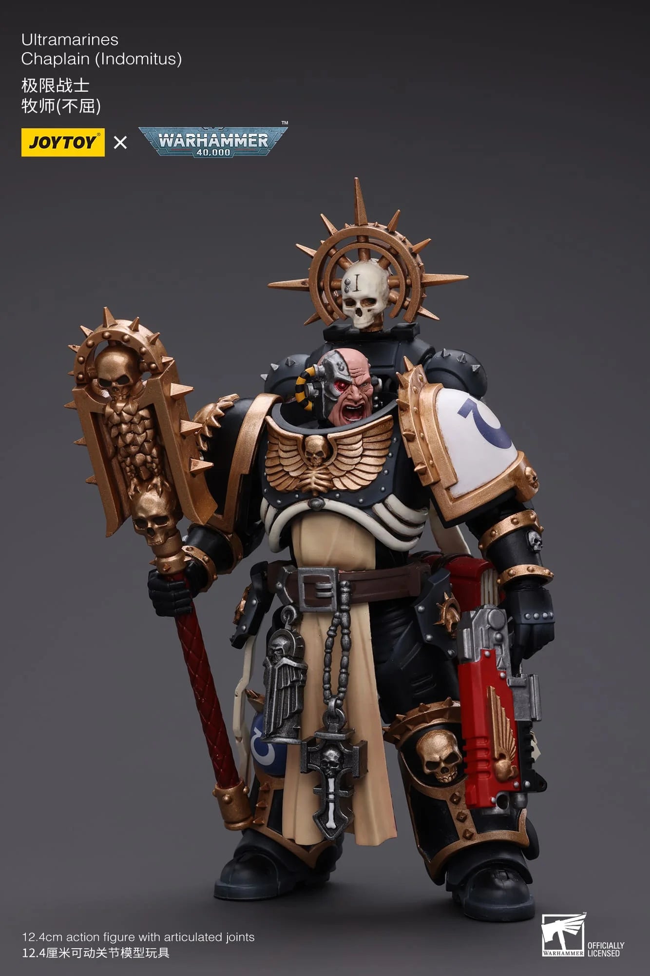 JoyToy Warhammer 40K Ultramarines Chaplain (Indomitus) 1/18 (UK)