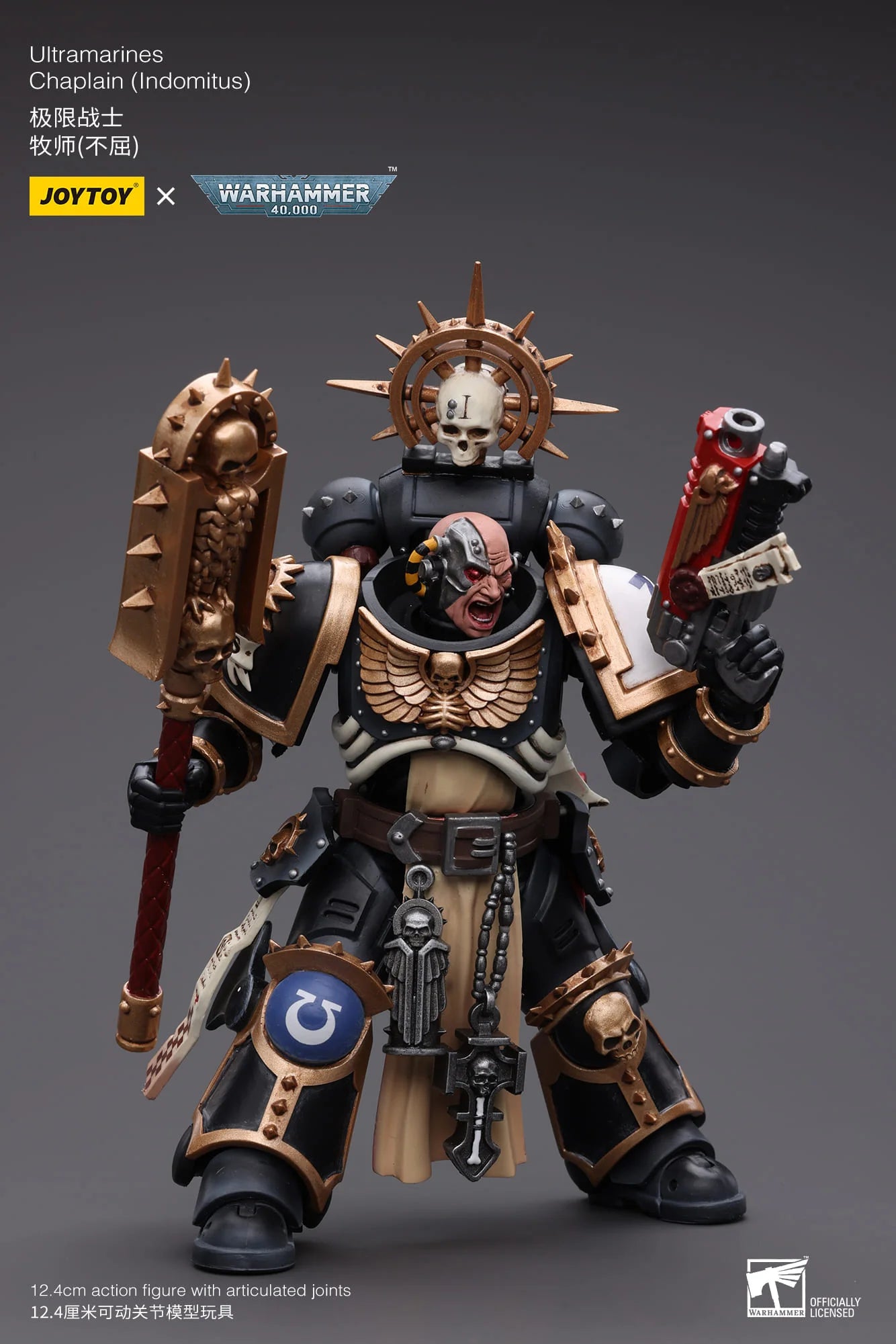 JoyToy Warhammer 40K Ultramarines Chaplain (Indomitus) 1/18 (UK)