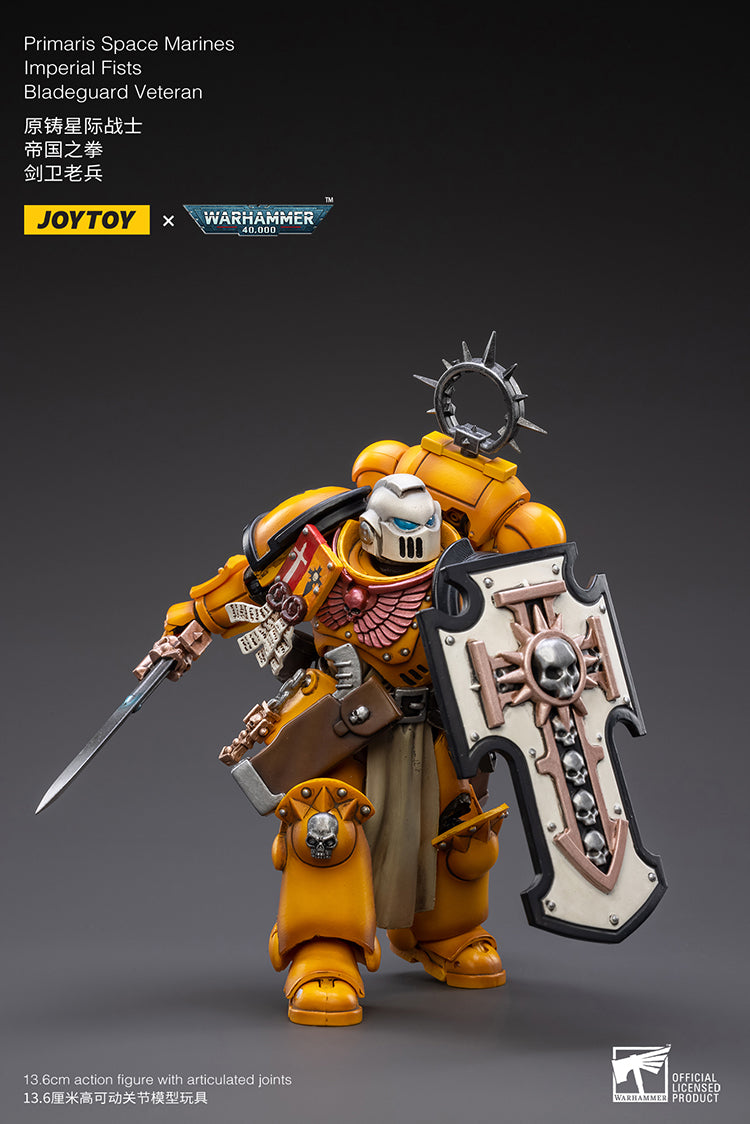 JoyToy Warhammer 40K Primaris Imperial Fists Bladeguard Veteran 1/18 (UK)