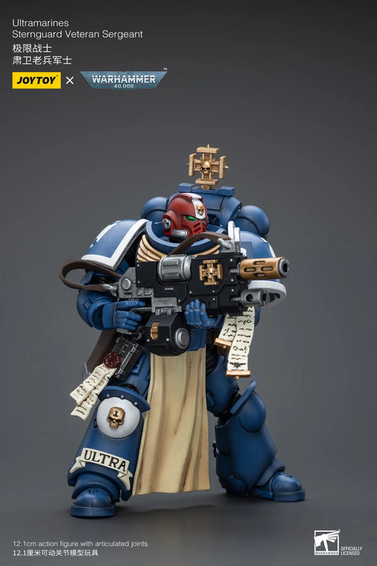 JoyToy Warhammer 40K Ultramarines Sternguard Veteran Sergeant 1/18 (UK)