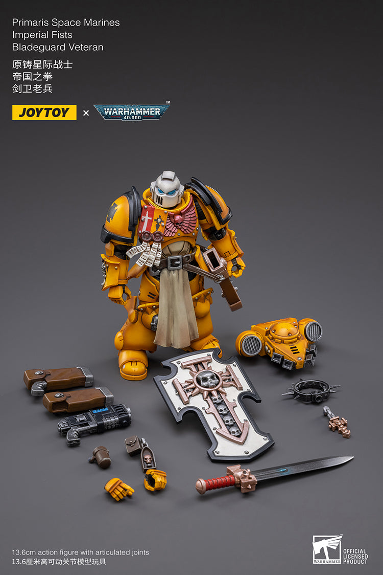 JoyToy Warhammer 40K Primaris Imperial Fists Bladeguard Veteran 1/18 (UK)