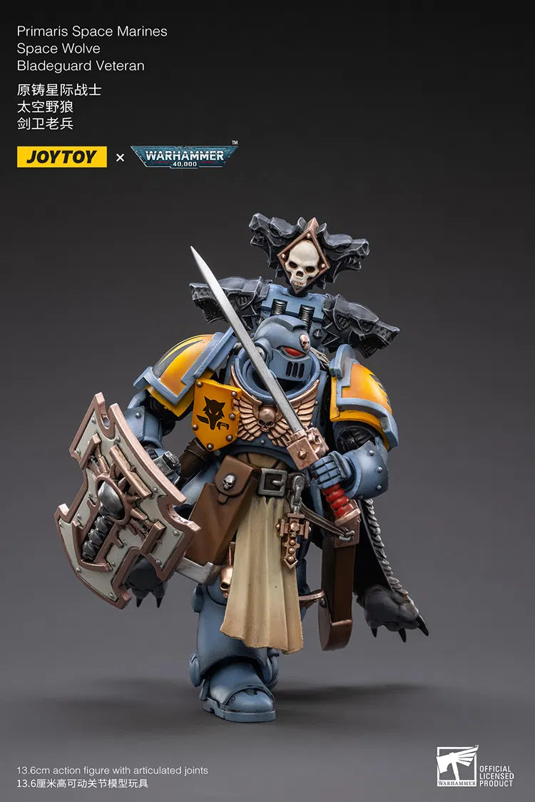 JoyToy Warhammer 40K Space Wolves Primaris Bladeguard Veteran /18 (UK)