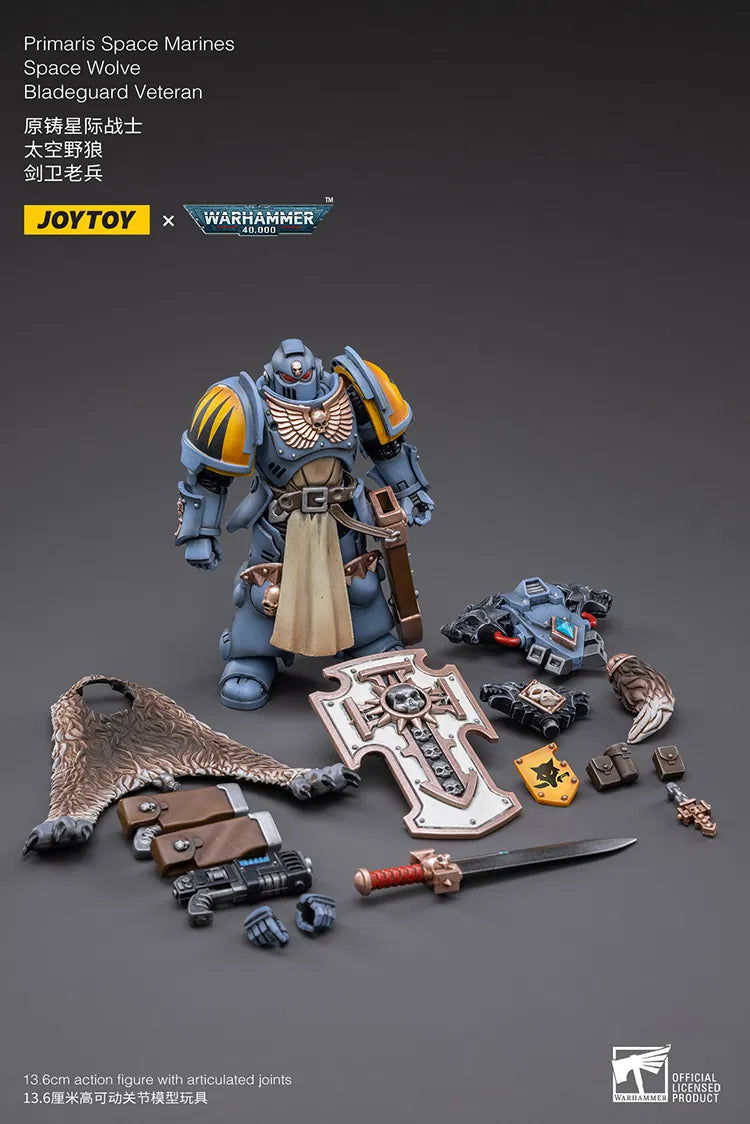 JoyToy Warhammer 40K Space Wolves Primaris Bladeguard Veteran /18 (UK)