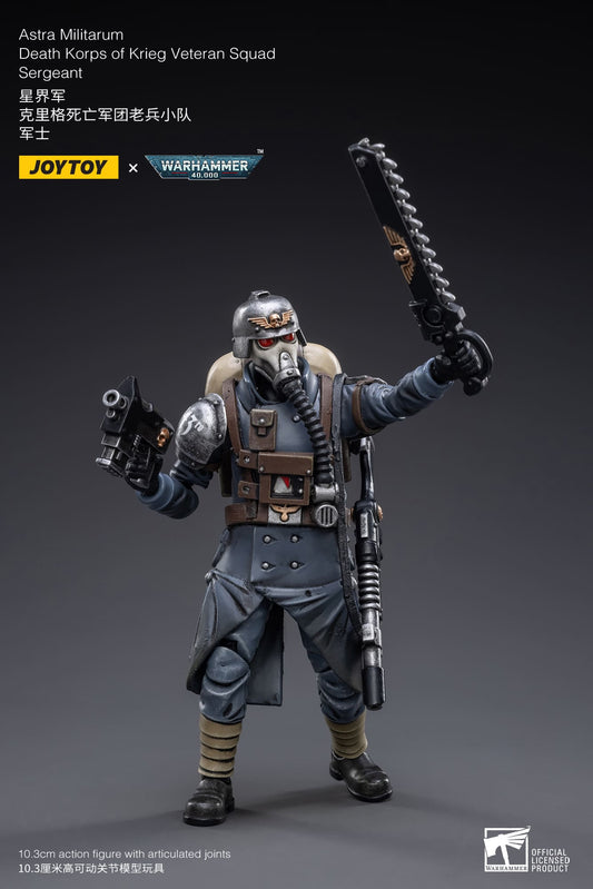 JoyToy Warhammer 40K Death Korps Of Krieg Veteran Squad Sergeant 1/18 (UK)