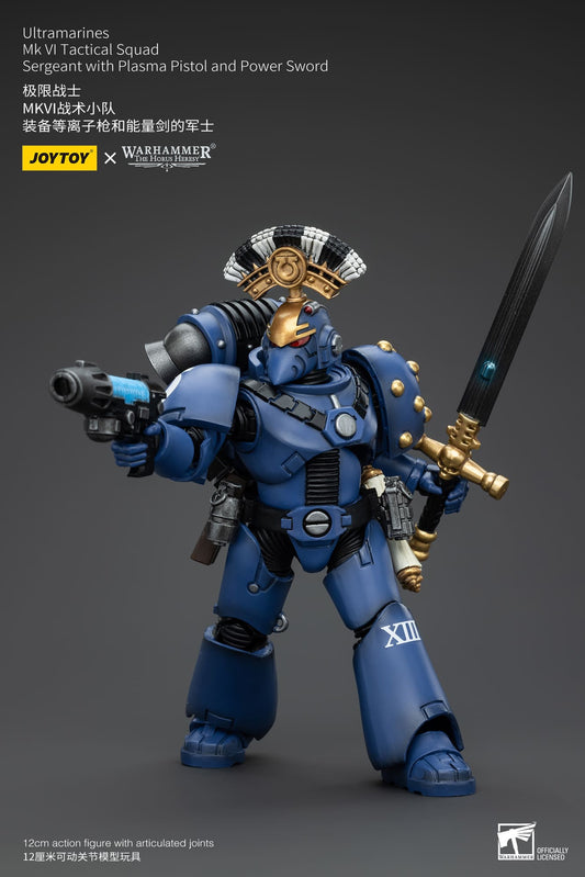 JoyToy Warhammer 40K Ultramarines MK VI Tactical Squad Sergeant 1/18 (UK)