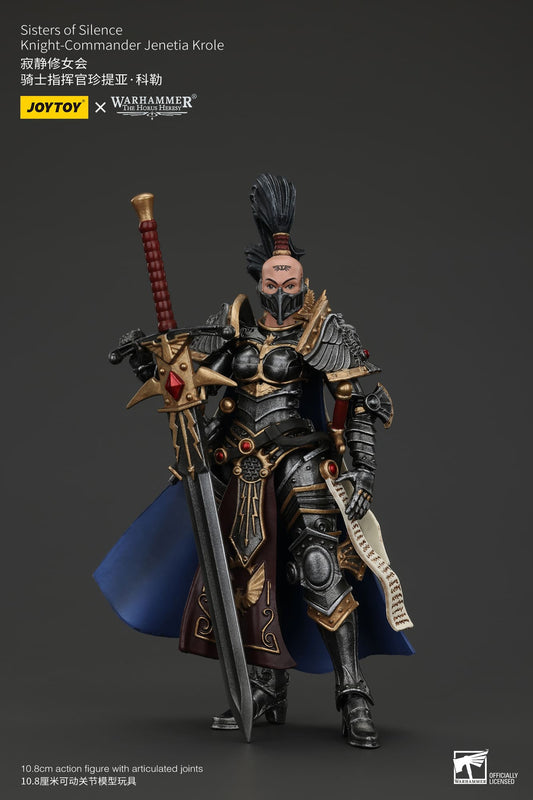 JoyToy Warhammer 40K Sisters of Silence Knight-Commander Jenetia Krole 1/18 (UK)