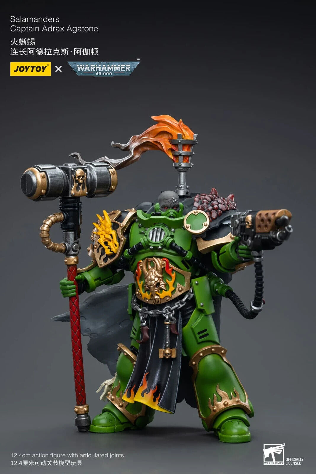 JoyToy Warhammer 40K Salamanders Captain Adrax Agatone 1/18 (UK)