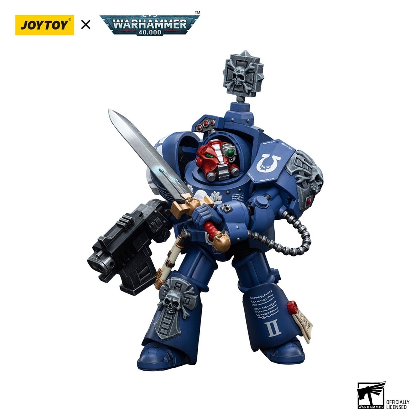 JoyToy Warhammer 40K Ultramarines Terminator Sergeant Terconon 1/18 (UK)