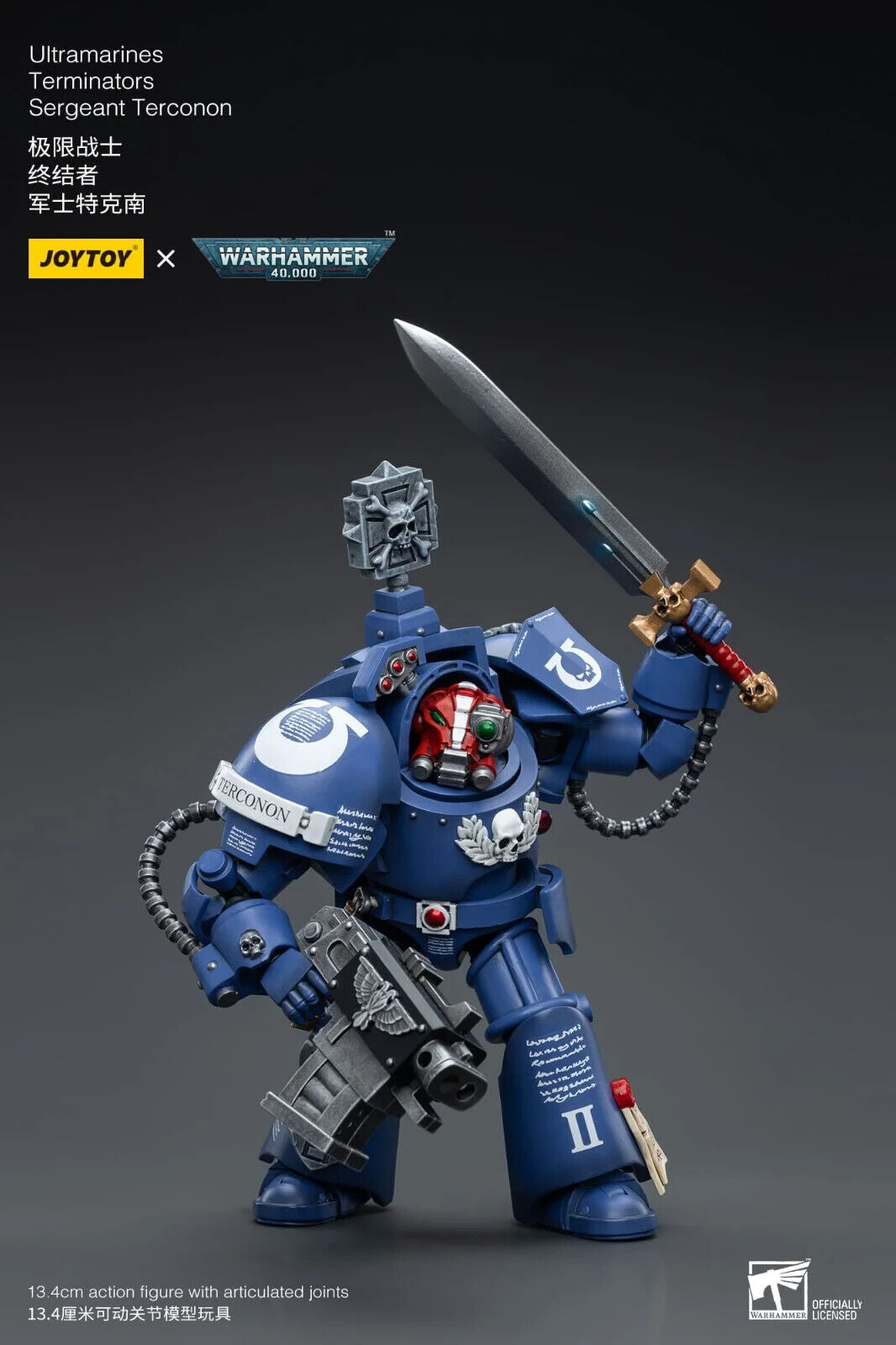 JoyToy Warhammer 40K Ultramarines Terminator Sergeant Terconon 1/18 (UK)