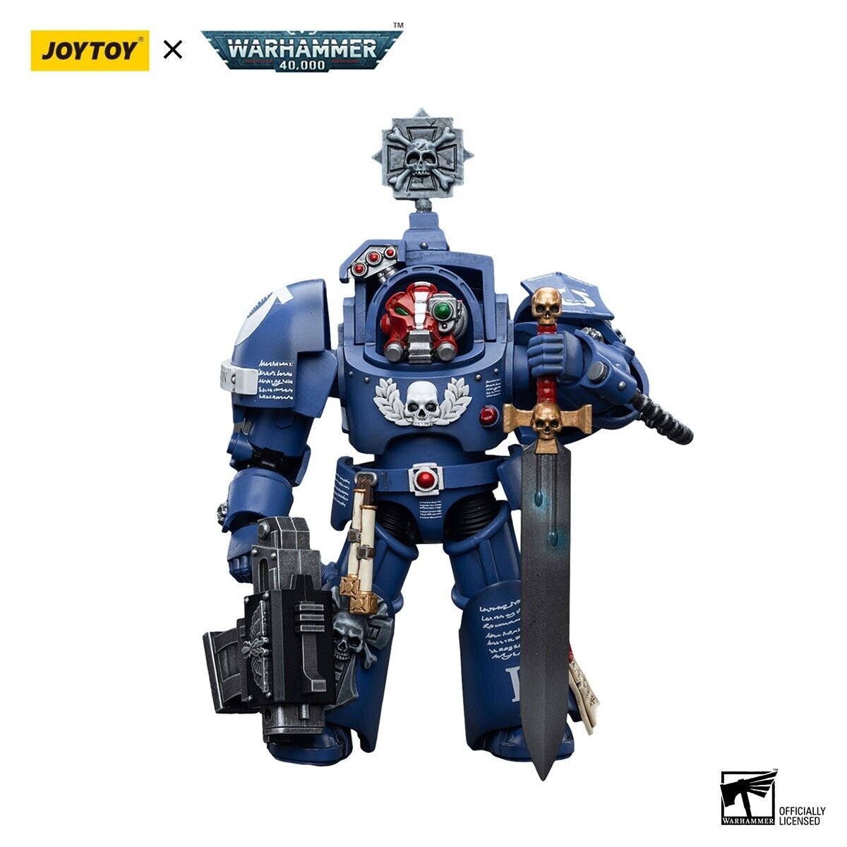 JoyToy Warhammer 40K Ultramarines Terminator Sergeant Terconon 1/18 (UK)