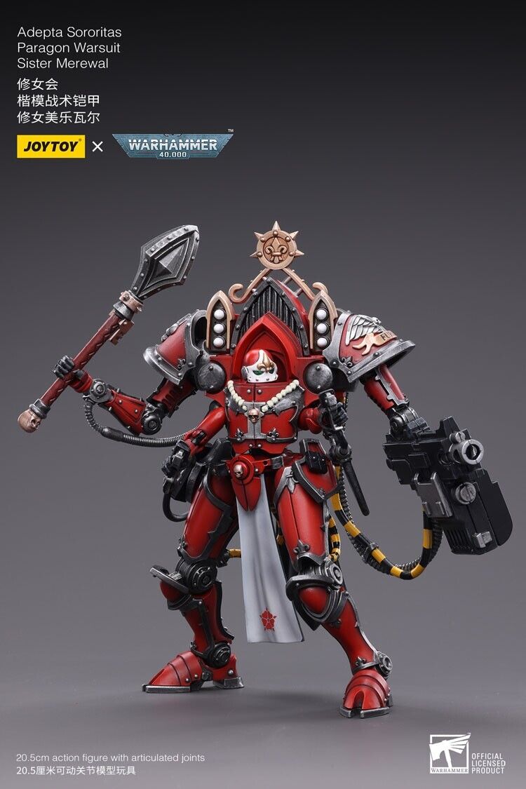 JoyToy Warhammer 40K Adepta Sororitas Paragon Warsuit Sister Merewal 1/18 (UK)